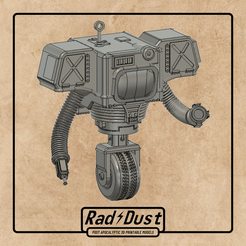 Instagram-Posts-3.png Free OBJ file RAD-DUST: SECURITY BROADCAST BOT・3D printable model to download