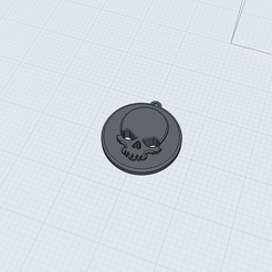 2C8E08E4-65E4-4A47-8624-7405300EC74A.png Free STL file Hanging Skull・Model to download and 3D print