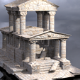 untitled.2324.png Stylised ancient stone low res Greek ruin Tall 2