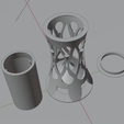 Lantern3.png Lantern lamp artistic for 3D printing 3D print model
