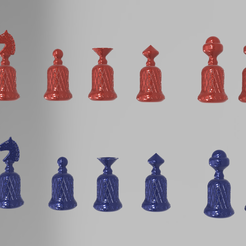 KNURLED CHESS 7.png Файл STL KNURLED CHESS・3D-печатный дизайн для загрузки