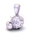 4.jpg Cute Sun Face Pendant 3D PRINTABLE MODEL