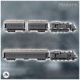 2.jpg Tren de vapor 2-4-4 con coche de pasajeros (1) - Moderno WW2 WW1 Guerra Mundial Diaroma Wargaming RPG Mini Hobby