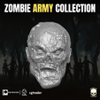 3.png Zombie Army Head Collection For Action Figures