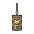 Diamond-crown-Cute-bear-memory-Iced-bail-Diamond-pendant-01.jpg Crown Diamond pendentif ours mignon avec boule glacée Modèle d'impression 3D