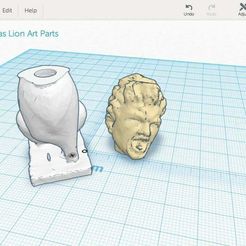 Screenshot_2014-01-19_13.40.48.jpg Free STL file Marsyas Lion Interchangable Art Parts・3D printable model to download