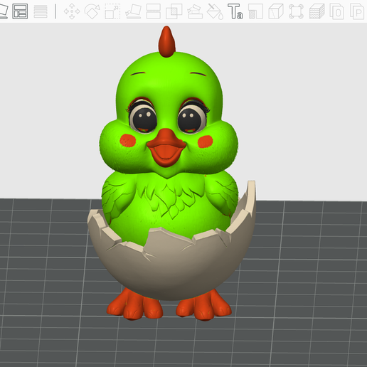 Cute Hatching Easter Chick - Multi Color Spring Egg Decoration