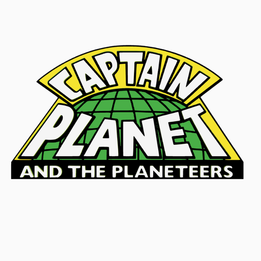 CAPTAIN PLANET Logo Display by MANIACMANCAVE3D - 3D model önizlemesi