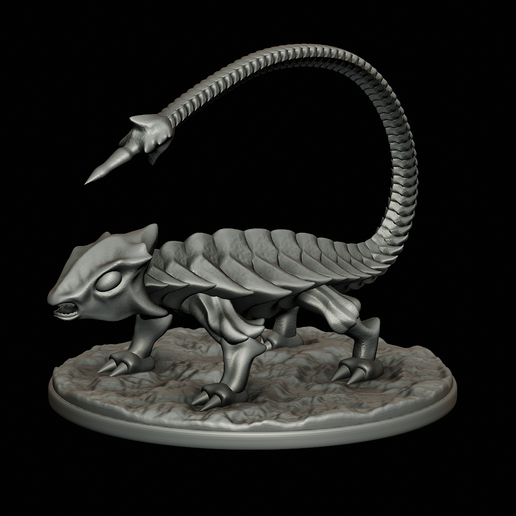 Agascorpion-highpoly-18.png Agascorpion hell monster statue fantasy agama / Scorpio POSE 1