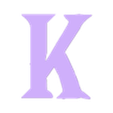 K.stl Letters and Numbers ZELDA Letters and Numbers | Logo