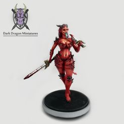 Demon Hero Art copy.jpg STL file Demon Hero Miniature (DND, WARHAMMER, KINGDOM DEATH, PATHFINDER, MINI)・3D printer model to download