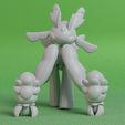 fomantis-line-grey-render.jpg Pokemon - Fomantis and Lurantis with 2 poses