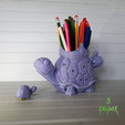 MomTurtle_Flowerpot_05.png Articulated Flowerpot Turtle (Container)