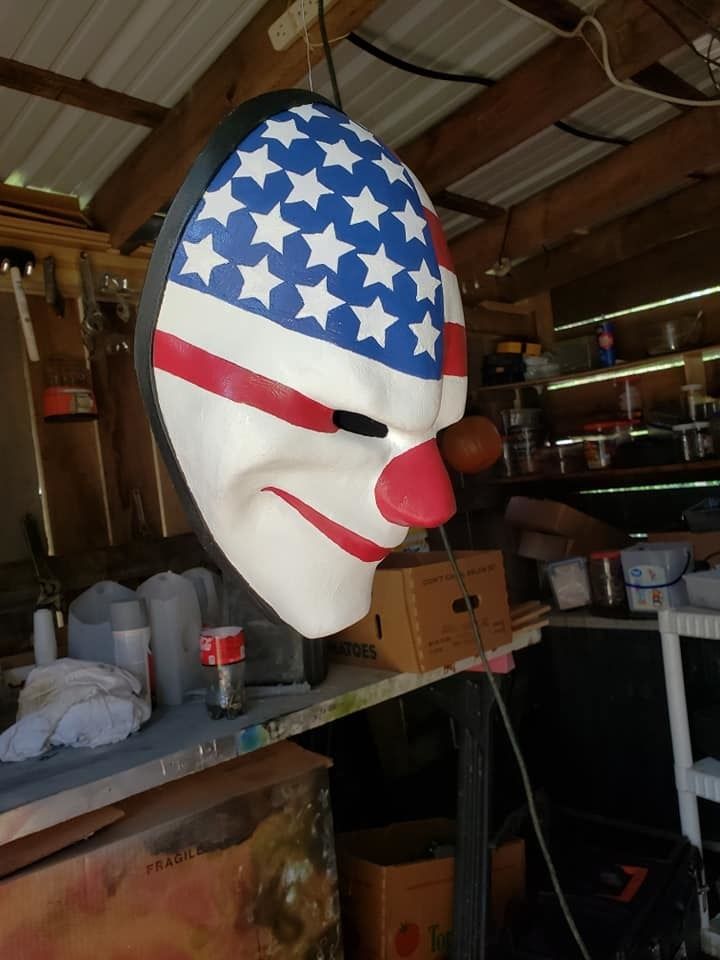67601539_2346097498977519_2399834447181512704_n.jpg Free STL file Payday 2 Dallas' Mask・3D printable object to download, valertale
