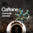 3542631.png Caffeine Molecule 3D Model