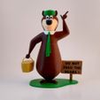 yogi front1.jpg Бесплатный 3D файл Yogi Bear・Дизайн 3D-печати для загрузки