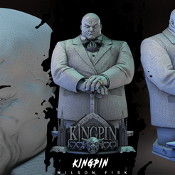 060923-Wicked-Kingpin-Bust-Image-001.png Archivo 3D Busto Wicked Marvel Kingpin: Probado y listo para impresión 3D・Diseño de impresora 3D para descargar
