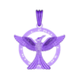 5.obj Phoenix pendant 3d printable model