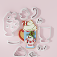 christmas-snowman-cup.png Christmas Snowman Cup Cookie Cutter