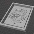 Hufflepuff-3.png Wizard House Crest 3 STL File, Wax Melt Mould