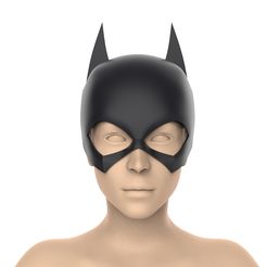 untitled.389.jpg STL-Datei Batgirl cowl (New 52\Rebirth)・Design für 3D-Drucker zum herunterladen, Superior_Robin