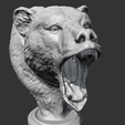 04.png Grizzly Bear Head AM06 3D print model