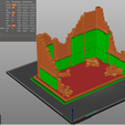 Test-Print-Setup.png Broken Building V1 - TableTop War Gaming or RPG Terrain Piece