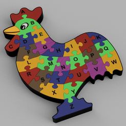 puzzle-gallina-para-niñ@s.jpg 3D Puzzle (hen) for children