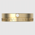 top_render_square.png Intricate Greek Key Band Ring 3D print