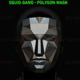 01A.jpg Squid Game Mask - Polygon Front Mask With Stand Base