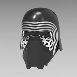 rendu.41.jpg Fichier 3D gratuit Casque Kylo Ren・Plan imprimable en 3D à télécharger