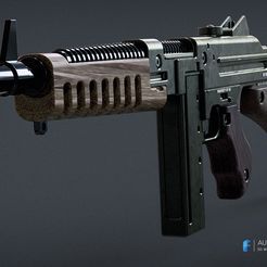 sms_a-4.jpg Free 3D file Wolfenstein The New Order SMG・3D print model to download
