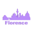 Florence_all.stl Wall silhouette - City skyline Set