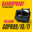 Custom_Bandoproof_Mounts-50.png BANDOPROOF // GOPRO 9/10/11 horizontal // Volador 5/6