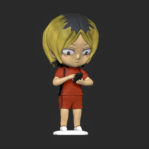 🎨 Figura de Kozume Kenma booble head・ OBJ File for 3D
