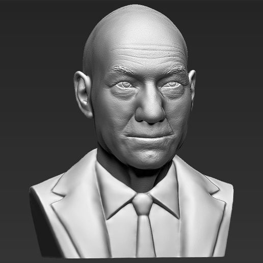 professor-x-charles-xavier-bust-ready-for-full-color-3d-printing-3d-model-obj-mtl-fbx-stl-wrl-wrz-3.jpg Professor X Charles Xavier from X-Men bust full color 3D printing