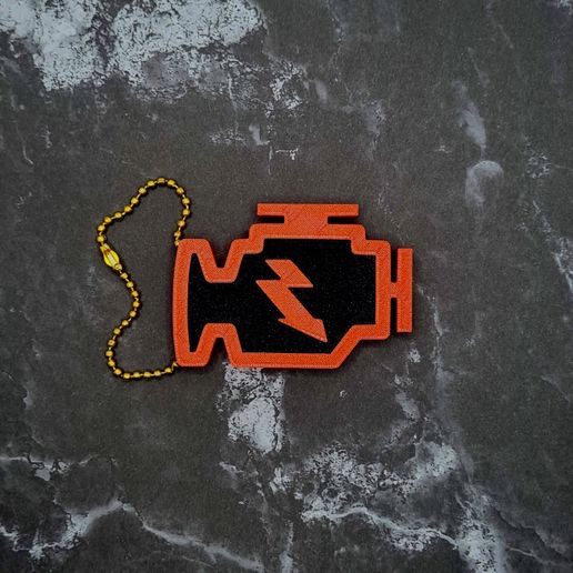 Check-Engine-Solid-Keychain-2.jpg Llavero Check Engine (Sólido) - JCreateNZ