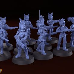 “NEKO GUARD ~ / 3D-Datei Neko Guard - Bausatz Trooper・3D-druckbare Vorlage zum herunterladen