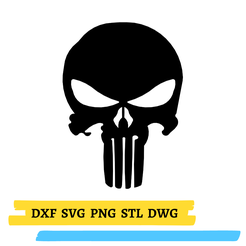Design-193.png Archivo STL gratis Logotipo de Punisher・Diseño de impresora 3D para descargar, 3dcaddesignwork