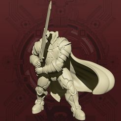 Mercy-Void-Knight-2.jpg STL file (Mercy's Reach) Void Knight - Swordsman Pose・3D print object to download
