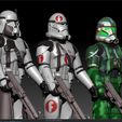 screenshot.502.jpg STAR WARS .STL The Clone Wars .OBJ Clone Commanders Bacara, Neyo, Gree 3d VINTAGE STYLE ACTION FIGURE.