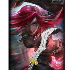 bitmap.png STL file Katarina Dagger - League of Lengends・Template to download and 3D print