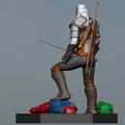 Preview06.jpg Geralt vs The Crones The Witcher 3 - Henry Cavill Version 3D print model