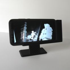 TelTV01.jpg 3D file SUPPORT SAMRTPHONE " TELTV・3D printer model to download
