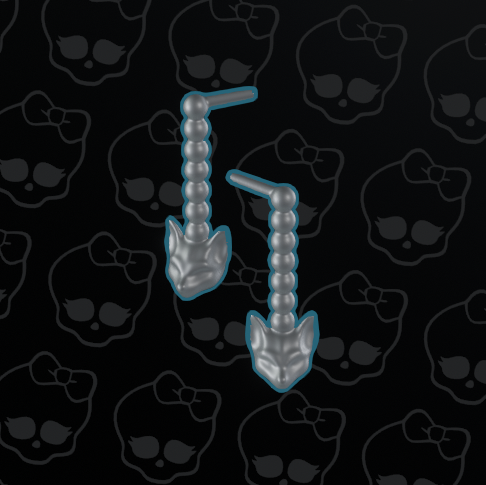 Monster High Skullector Sally earrings.