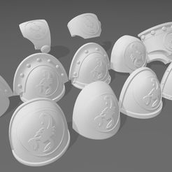 red scorpion pads.jpg Archivo 3D gratis Las almohadillas de la pureza・Objeto de impresión 3D para descargar, MacroRaptor