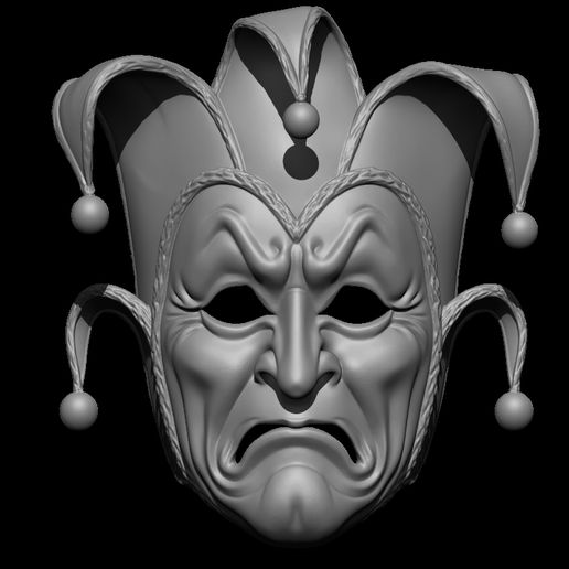 👺 Royal Jester・ OBJ File for 3D printing・Cults