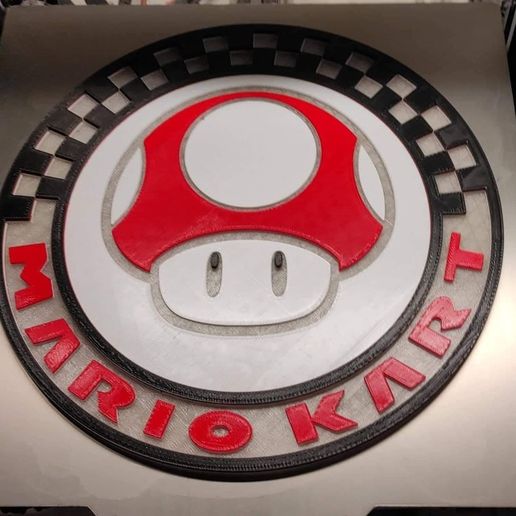 Download 3MF file Mario Kart Door Wall sign • 3D printer model ・ Cults