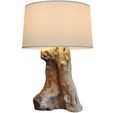 3ddd1.jpg Rustic Nightstand Table lamp light driftwood Scandinavian style 3D model