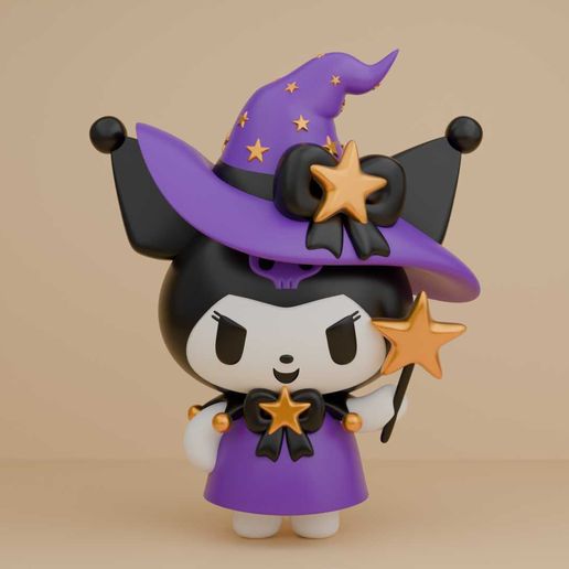 🎃 Kuromi sanrio Halloween wizard・ STL File for 3D printing・Cults